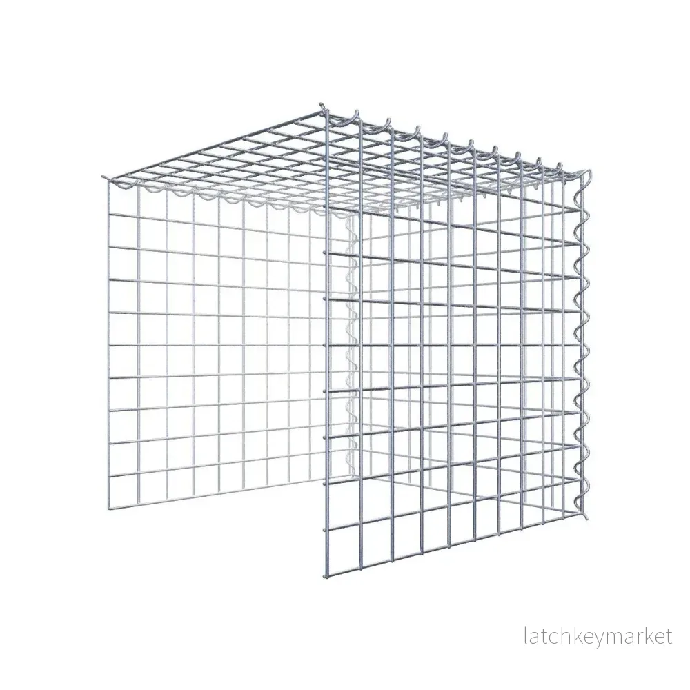 Påväxt gabion typ 4 50 cm x 50 cm x 50 cm (L x H x D), maskstorlek 5 cm x 5 cm, spiral