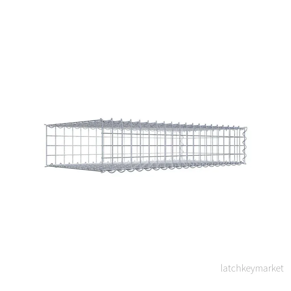 Extra gabion typ 2 100 cm x 20 cm x 50 cm (L x H x D), maskstorlek 5 cm x 5 cm, spiral Extra gabion typ 2 100 cm x 20 cm x 50 cm (L x H x D), maskstorlek 5 cm x 5 cm, spiral