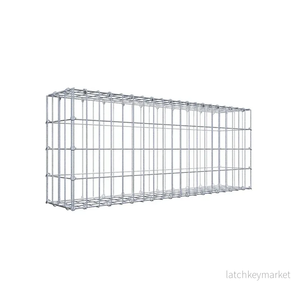 Gabion 100 cm x 40 cm x 20 cm (L x H x D), maskstorlek 5 cm x 10 cm, C-ring Gabion 100 cm x 40 cm x 20 cm (L x H x D), maskstorlek 5 cm x 10 cm, C-ring