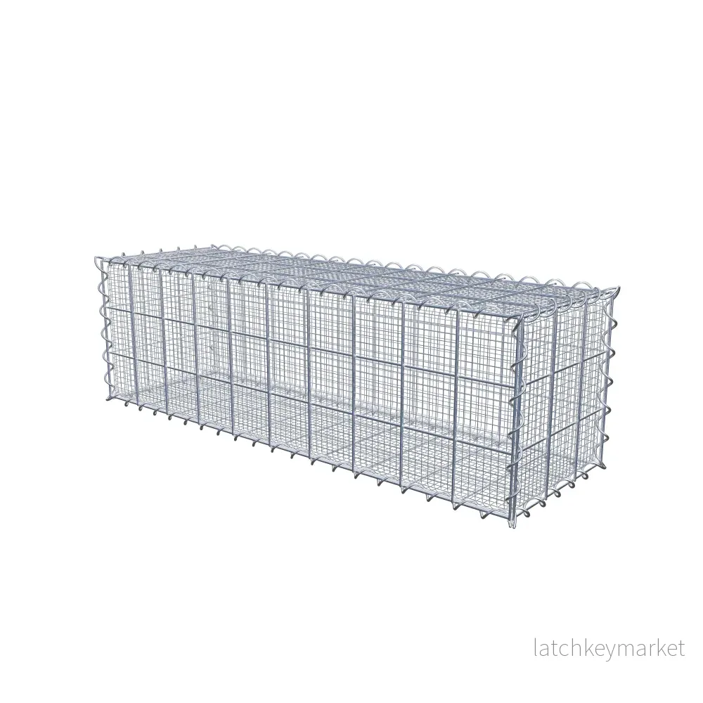 Sandgabion 100 cm x 30 cm x 30 cm (L x H x D), maskstorlek 10 cm x 10 cm, spiral - Bild 2