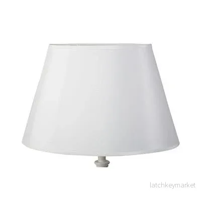 Lampskärm, Oval vit