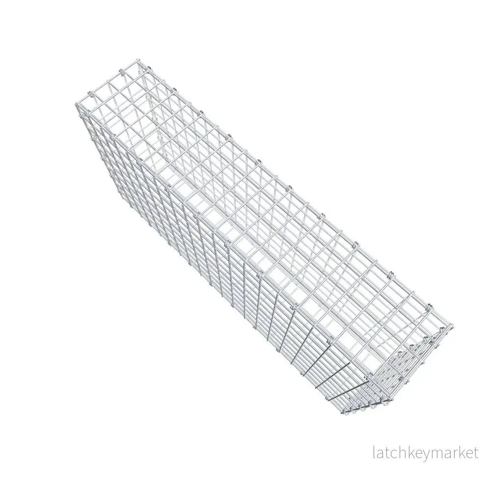 Gabion 100 cm x 50 cm x 20 cm (L x H x D), maskstorlek 5 x 5 cm, spiralring - Bild 3