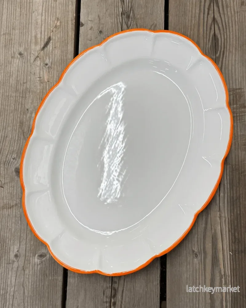 Oval Tray Orange Line - Bild 3