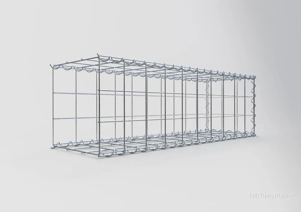 Extra gabion typ 2 100 cm x 30 cm x 30 cm (L x H x D), maskstorlek 10 cm x 10 cm, spiral - Bild 2