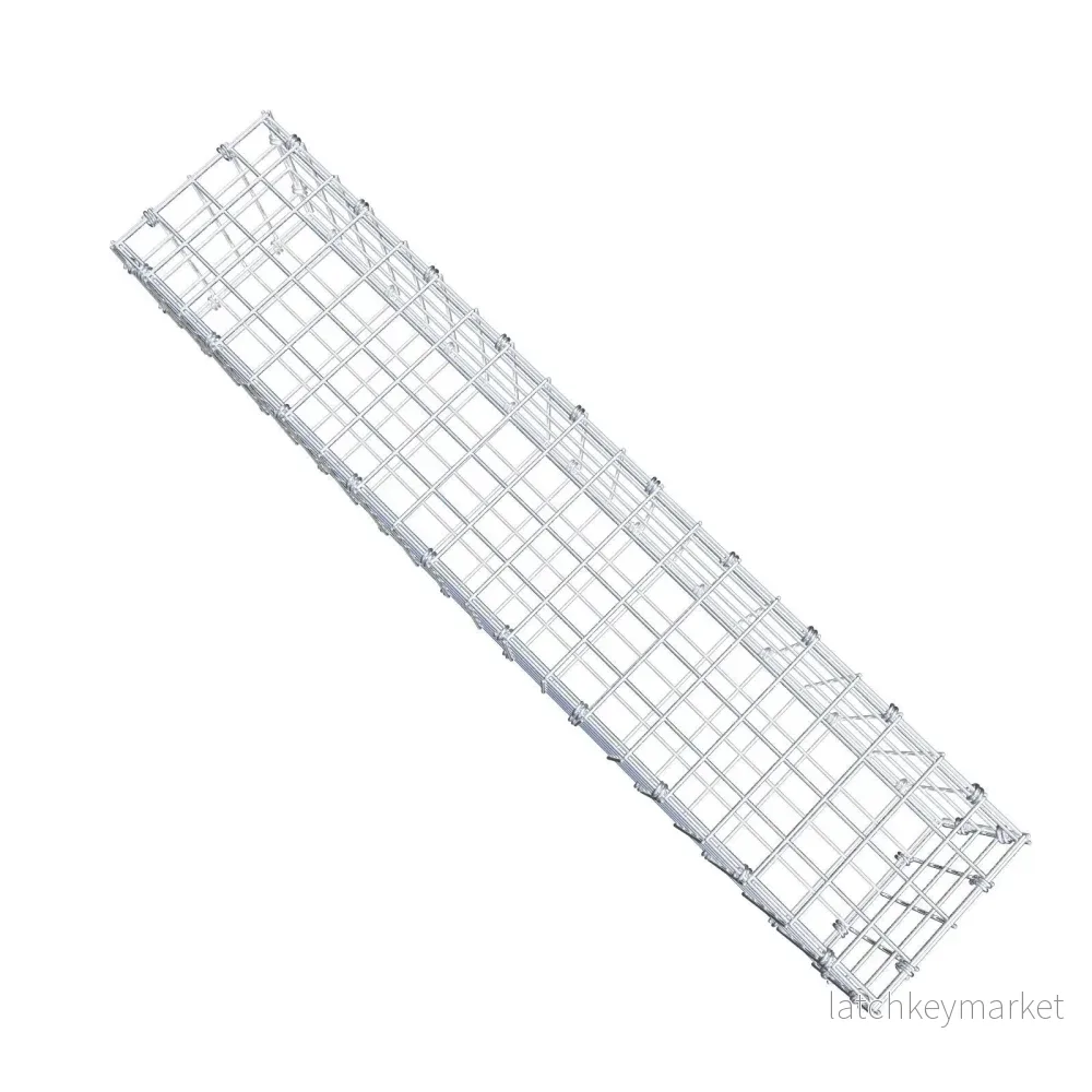 Gabion 100 cm x 20 cm x 20 cm (L x H x D), maskstorlek 5 x 5 cm, spiralring - Bild 3