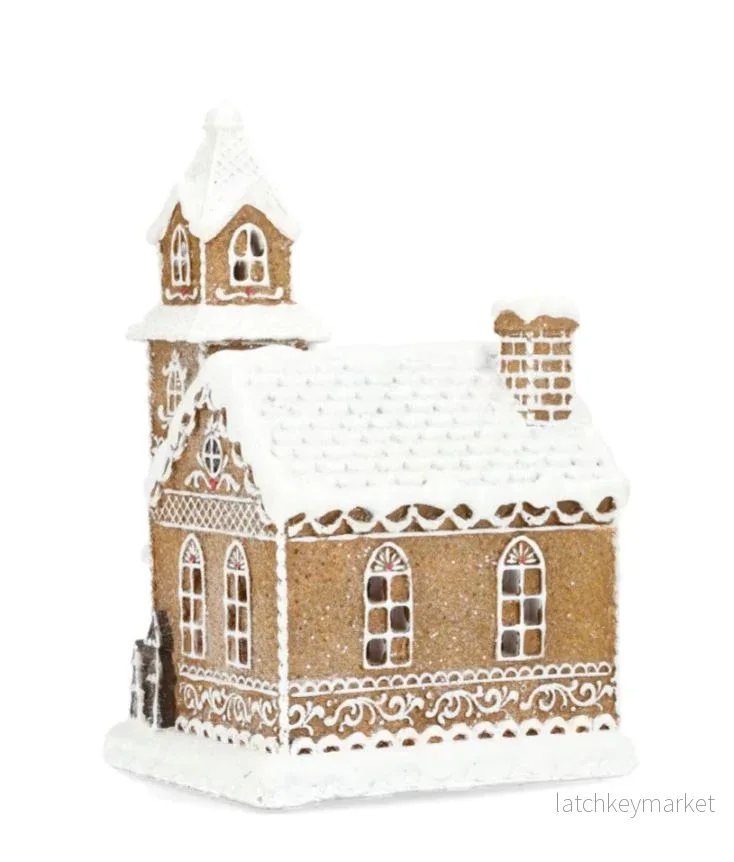 Belysning Jul Pepparkakshus Noël 14x12x21cm - Bild 3