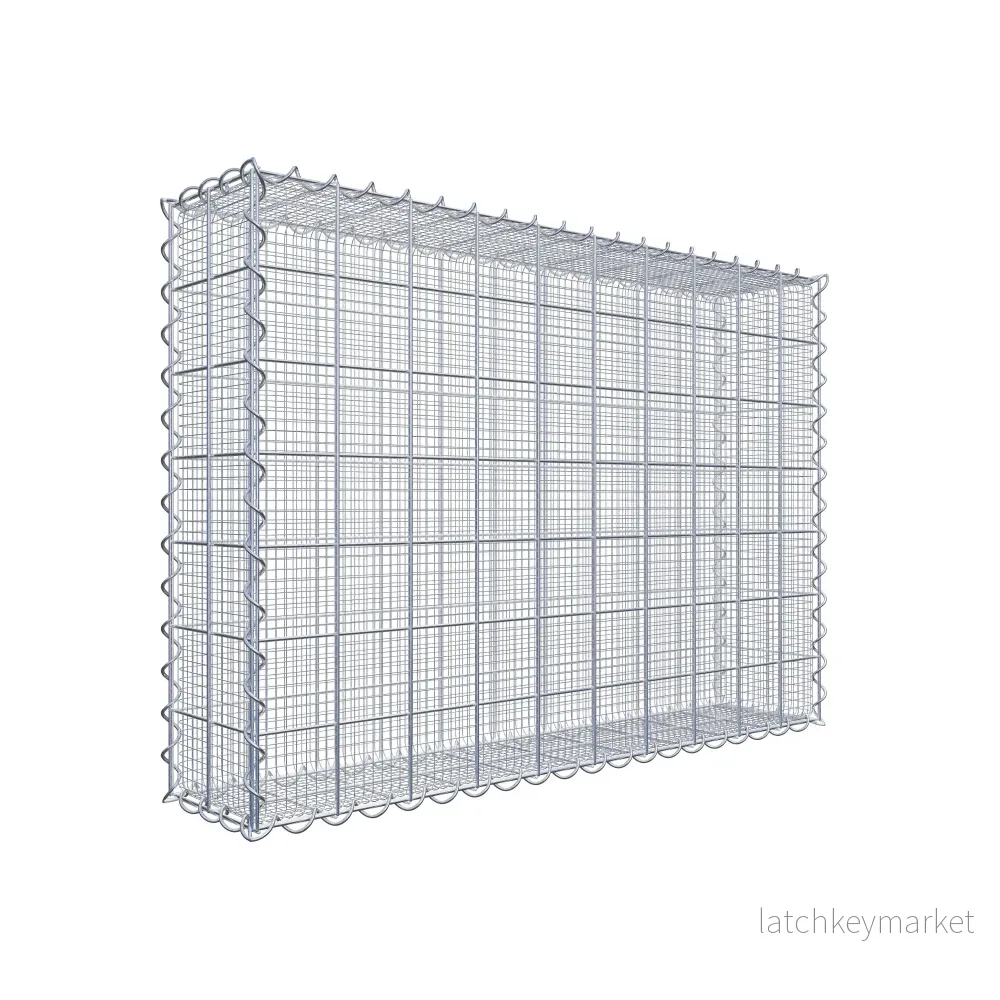 Sandgabion 100 cm x 70 cm x 20 cm (L x H x D), maskstorlek 10 cm x 10 cm, spiral