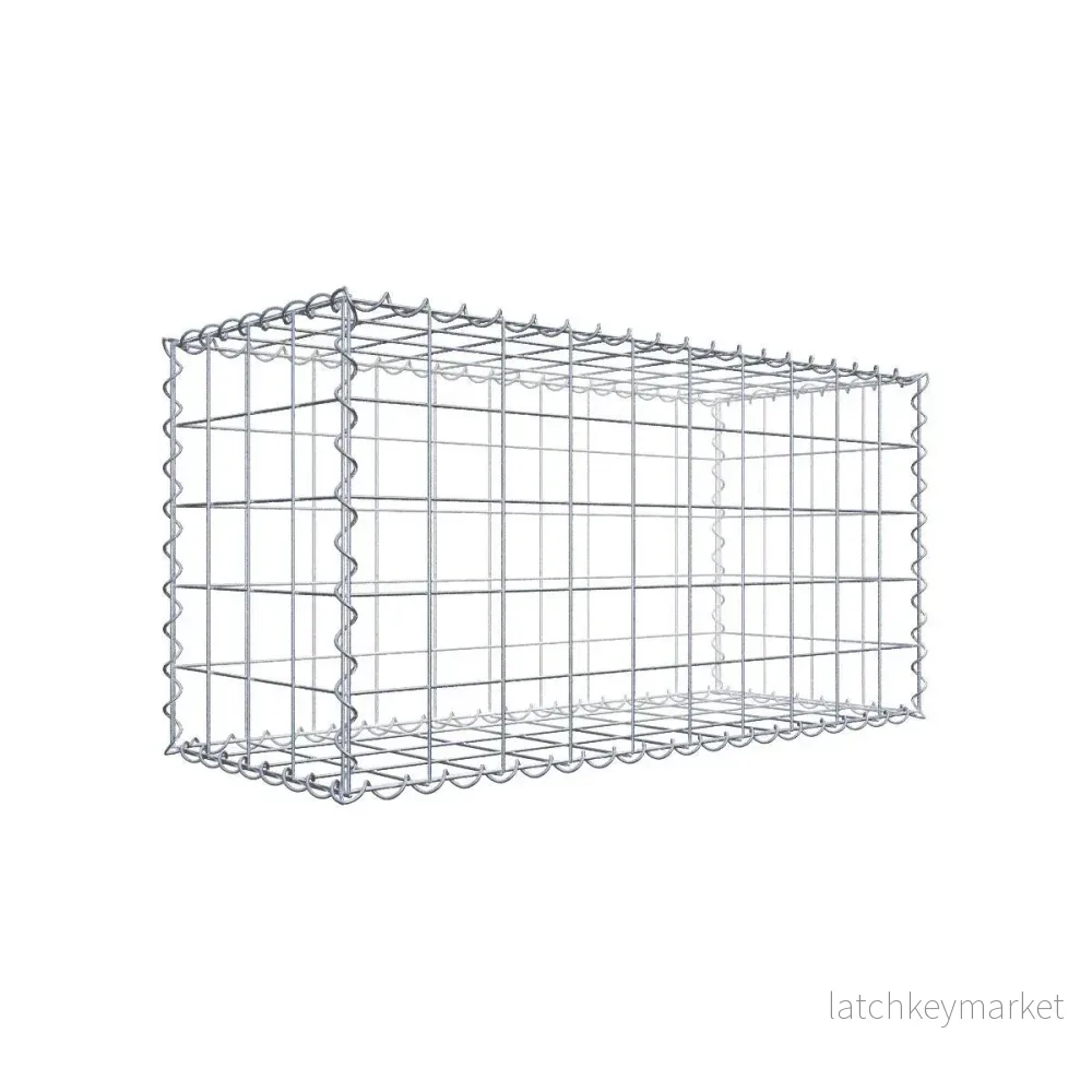 Gabion 100 cm x 50 cm x 40 cm (L x H x D), maskstorlek 10 cm x 10 cm, spiral Gabion 100 cm x 50 cm x 40 cm (L x H x D), maskstorlek 10 cm x 10 cm, spiral