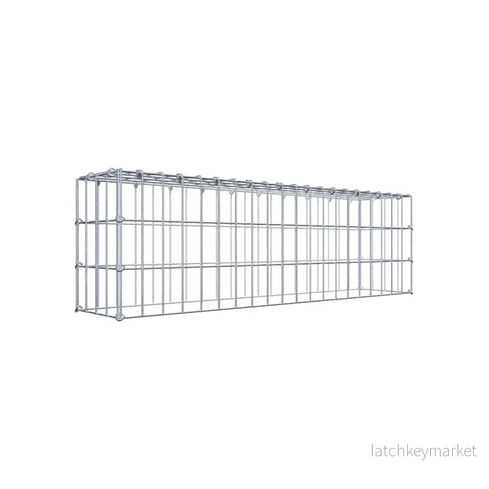 Typ 3 påbyggnadsgabion 100 cm x 30 cm x 20 cm (L x H x D), maskstorlek 5 cm x 10 cm, C-ring Typ 3 påbyggnadsgabion 100 cm x 30 cm x 20 cm (L x H x D), maskstorlek 5 cm x 10 cm, C-ring