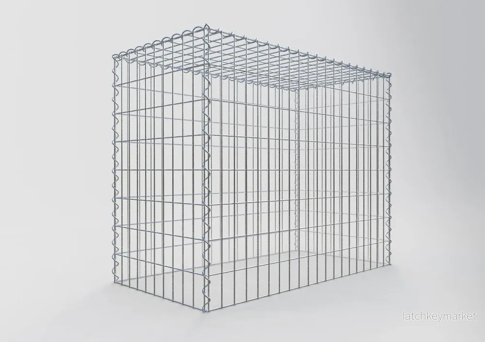 Extra gabion typ 3 100 cm x 80 cm x 50 cm (L x H x D), maskstorlek 5 cm x 10 cm, spiral - Bild 2