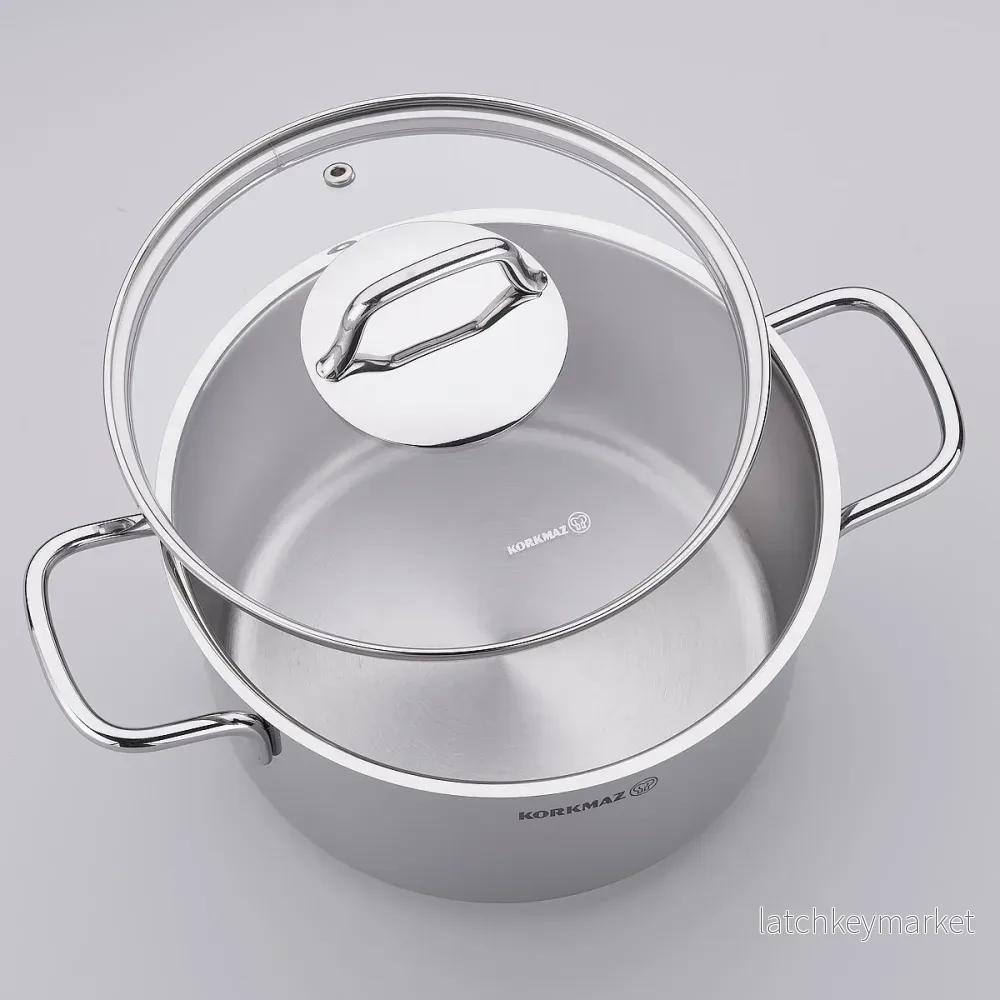 Korkmaz Perla Induction Stell Cookware Fours Set - Bild 3