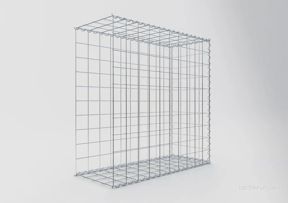Extra gabion typ 2 100 cm x 100 cm x 40 cm (L x H x D), maskstorlek 10 cm x 10 cm, spiral - Bild 2