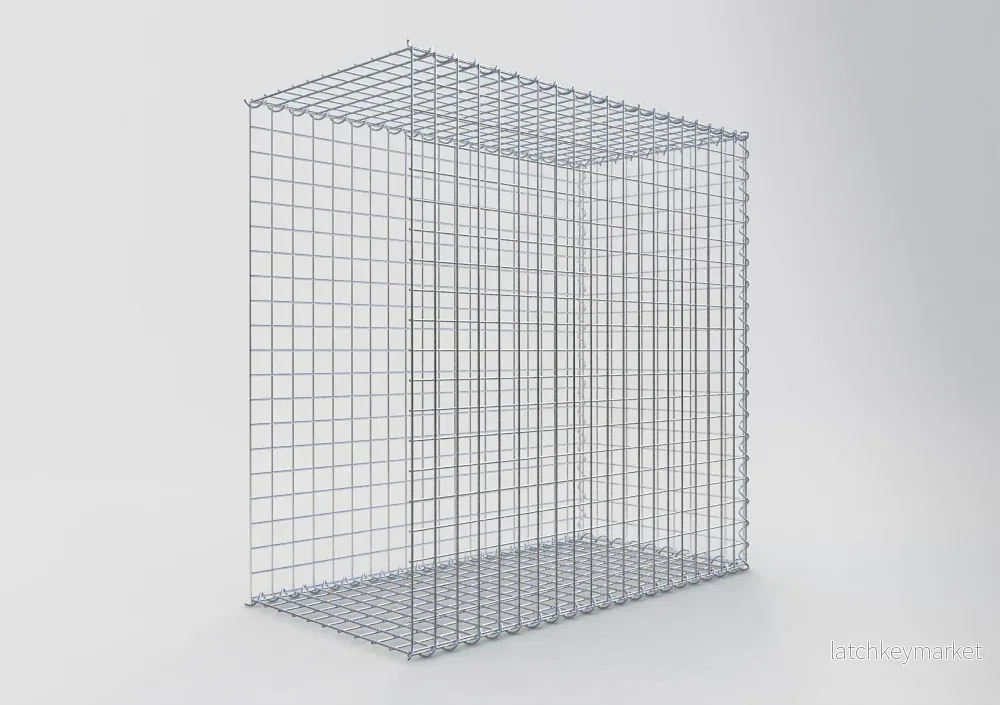 Extra gabion typ 2 100 cm x 100 cm x 50 cm (L x H x D), maskstorlek 5 cm x 5 cm, spiral - Bild 2