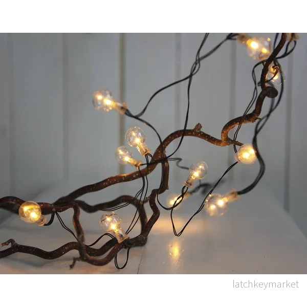 Ljusslinga Batteri Globe light Varmvit 16 ljus 240cm REA Ljusslinga Batteri Globe light Varmvit 16 ljus 240cm REA