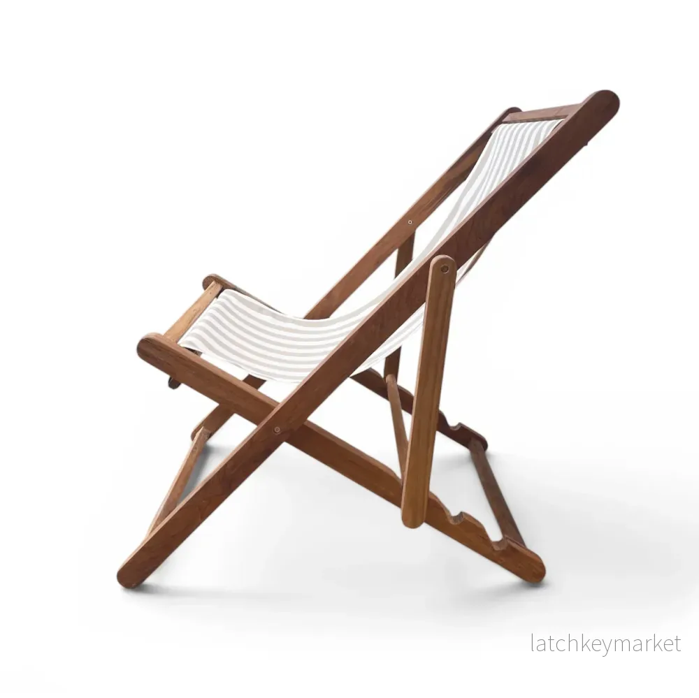 Solstol Viken fällbar i teak - Bild 3