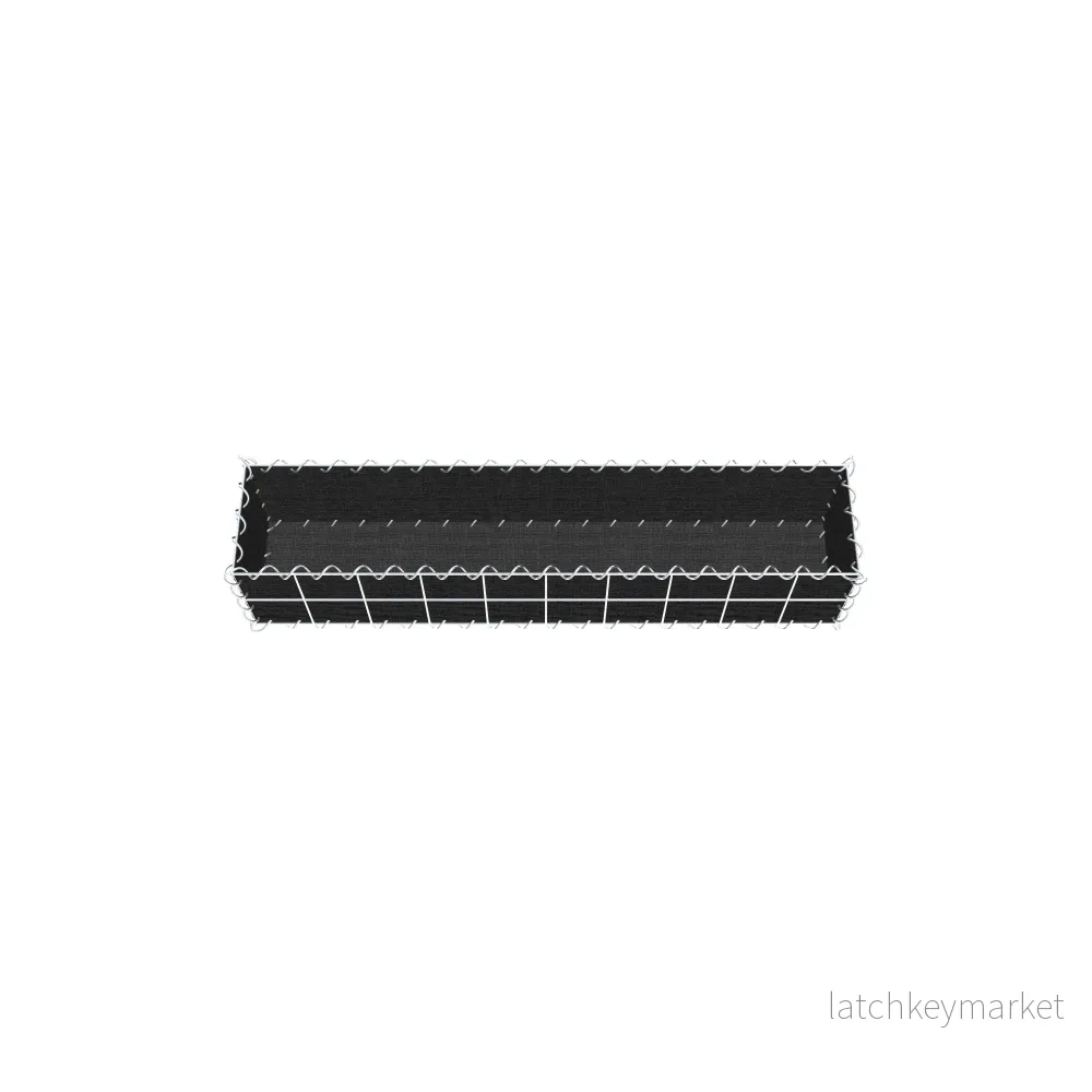 Grön gabion med fleece 100 cm x 20 cm x 20 cm (L x H x D), maskstorlek 10 cm x 10 cm, spiral - Bild 3