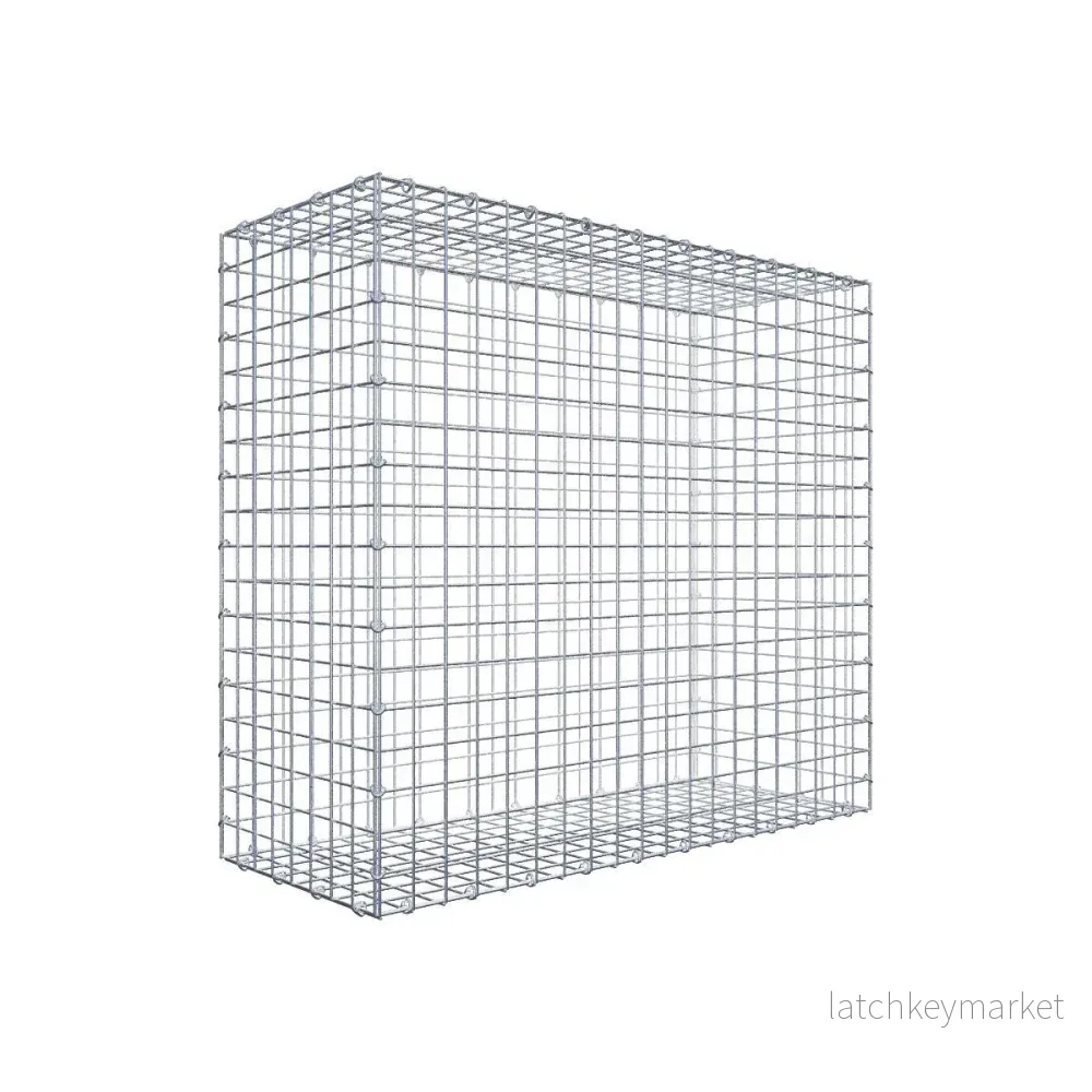 Gabion 100 cm x 90 cm x 40 cm (L x H x D), maskstorlek 5 cm x 5 cm, C-ring Gabion 100 cm x 90 cm x 40 cm (L x H x D), maskstorlek 5 cm x 5 cm, C-ring