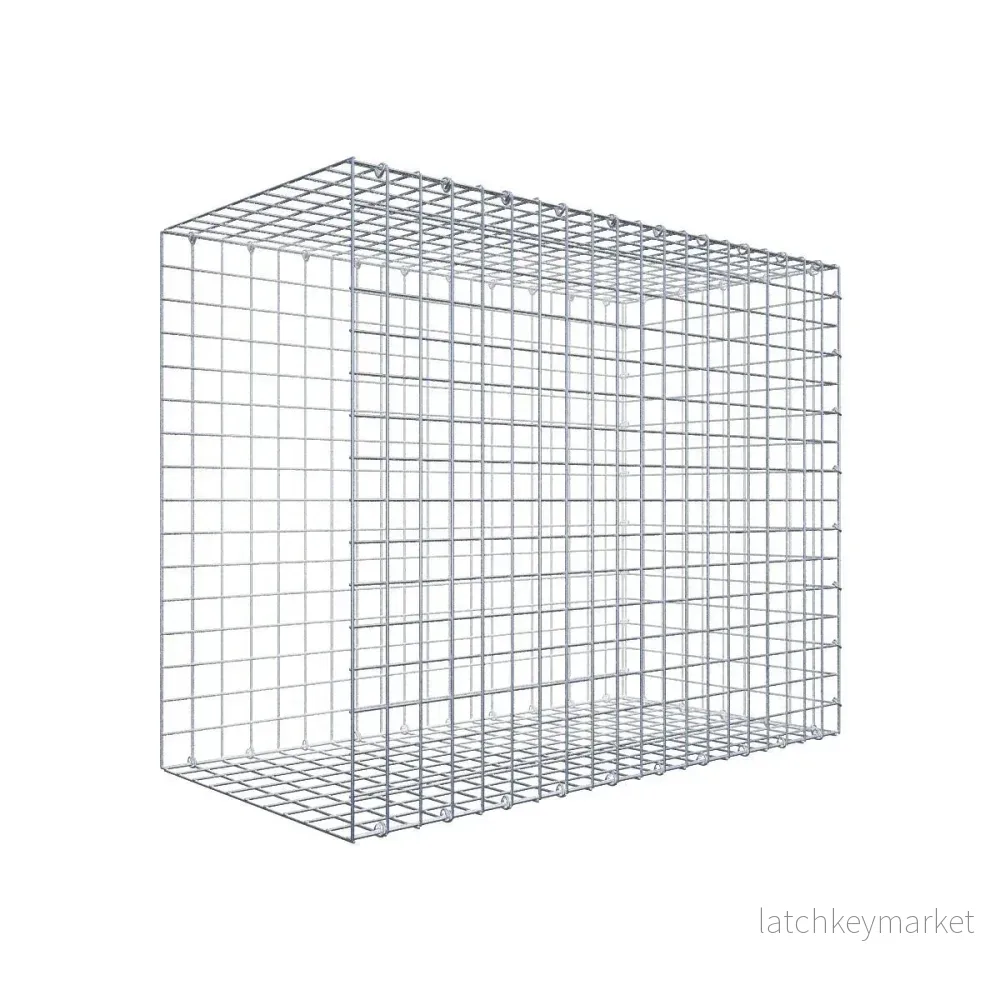 Extra gabion typ 2 100 cm x 80 cm x 50 cm (L x H x D), maskstorlek 5 cm x 5 cm, C-ring Extra gabion typ 2 100 cm x 80 cm x 50 cm (L x H x D), maskstorlek 5 cm x 5 cm, C-ring