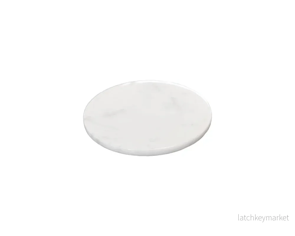 Glasunderlägg 6-Pack Bianco Carrara Ø 100mm - Bild 2