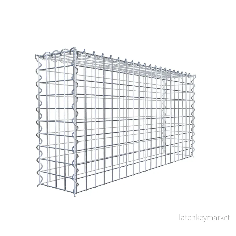 Extra gabion typ 3 100 cm x 50 cm x 20 cm (L x H x D), maskstorlek 5 cm x 5 cm, spiral - Bild 3
