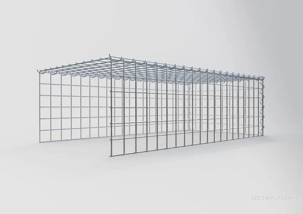 Extra gabion typ 4 100 cm x 30 cm x 50 cm (L x H x D), maskstorlek 5 cm x 5 cm, spiral - Bild 2