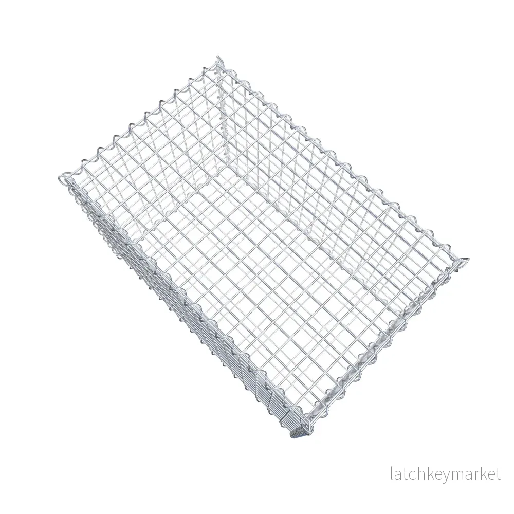 Gabion 80 cm x 50 cm x 50 cm (L x H x D), maskstorlek 5 cm x 5 cm, spiral - Bild 3