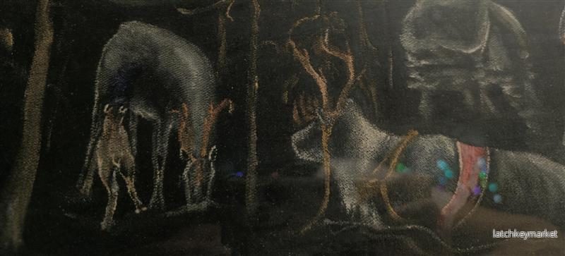 Vinterscen med renar (55 × 37 cm) - Bild 2