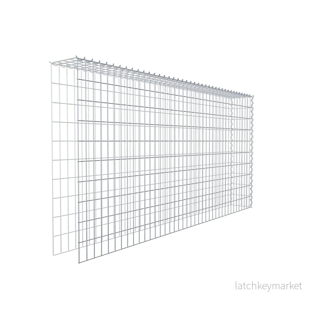 Extra gabion typ 4 200 cm x 100 cm x 20 cm (L x H x D), maskstorlek 5 cm x 10 cm, spiral - Bild 3