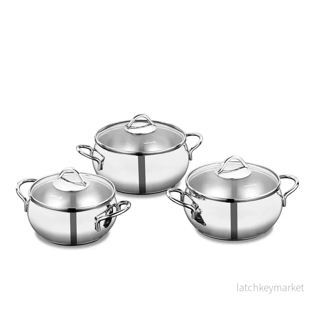 Korkmaz Tombik Induction Steel Cookware Junior Trio Set A1801 - Bild 3