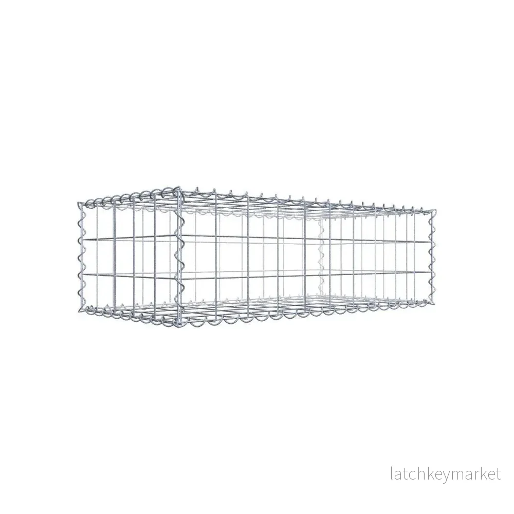 Gabion 100 cm x 30 cm x 50 cm (L x H x D), maskstorlek 10 cm x 10 cm, spiral Gabion 100 cm x 30 cm x 50 cm (L x H x D), maskstorlek 10 cm x 10 cm, spiral