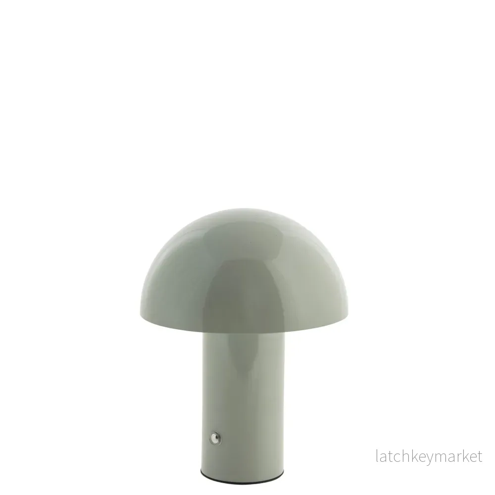 Nessina bärbar LED-lampa H19 cm. dammigt grönt Nessina bärbar LED-lampa H19 cm. dammigt grönt
