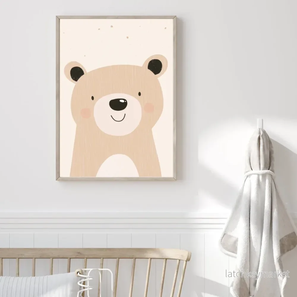 Barntavla - smiling bear - Bild 2