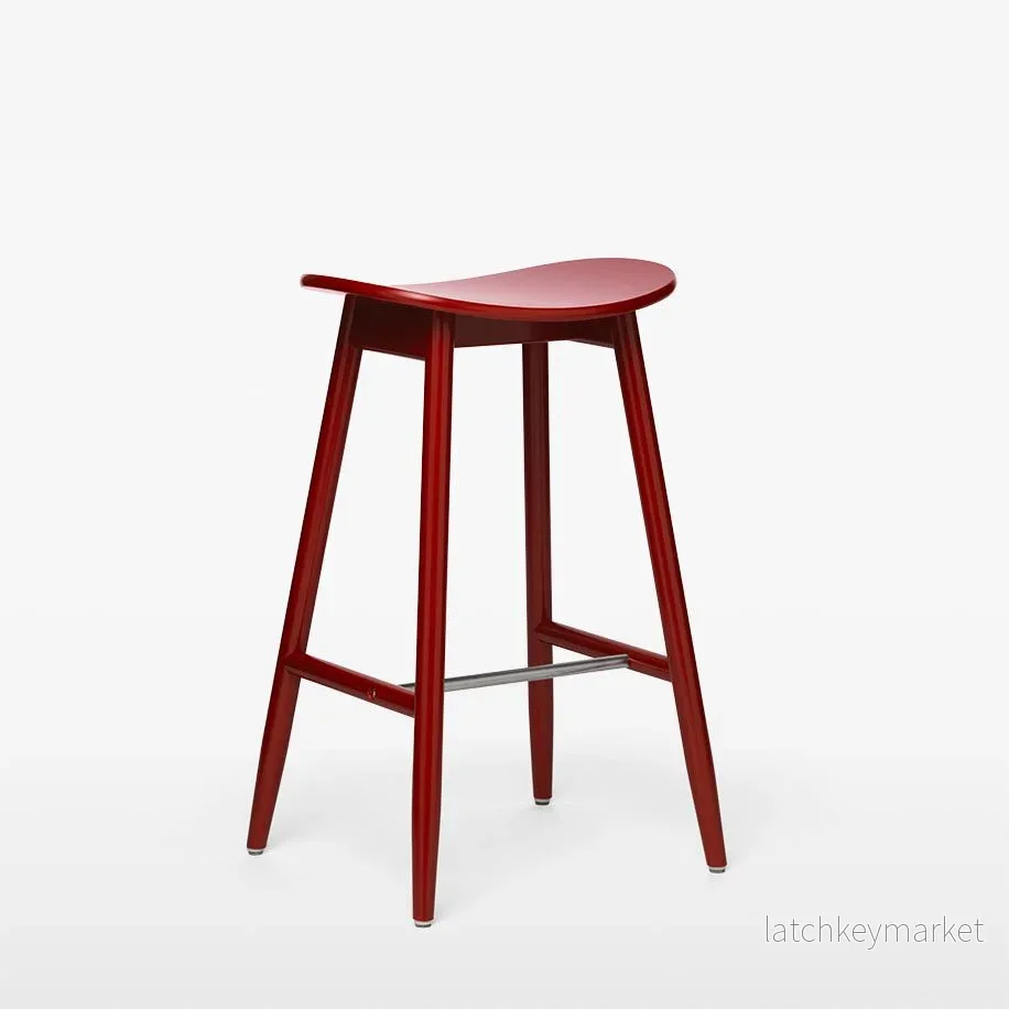 Massproductions Icha Bar Stool Red Massproductions Icha Bar Stool Red
