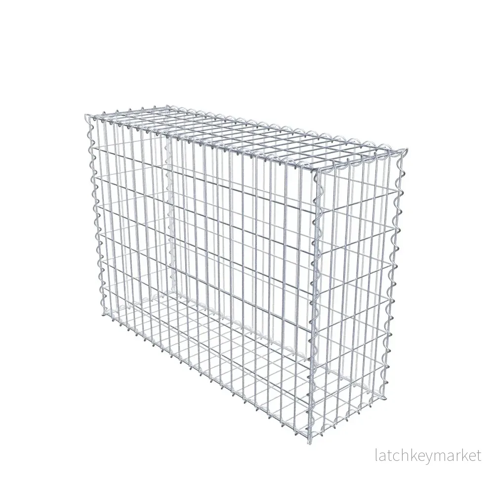 Gabion 100 cm x 70 cm x 30 cm (L x H x D), maskstorlek 5 cm x 10 cm, spiral