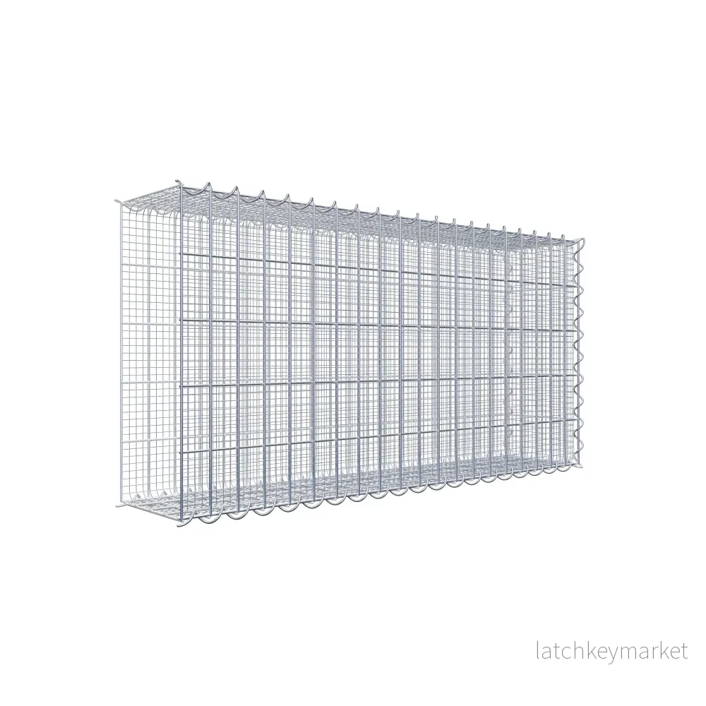 Grusodling gabion typ 2 100 cm x 50 cm x 20 cm (L x H x D), maskstorlek 5 cm x 10 cm, spiral Grusodling gabion typ 2 100 cm x 50 cm x 20 cm (L x H x D), maskstorlek 5 cm x 10 cm, spiral