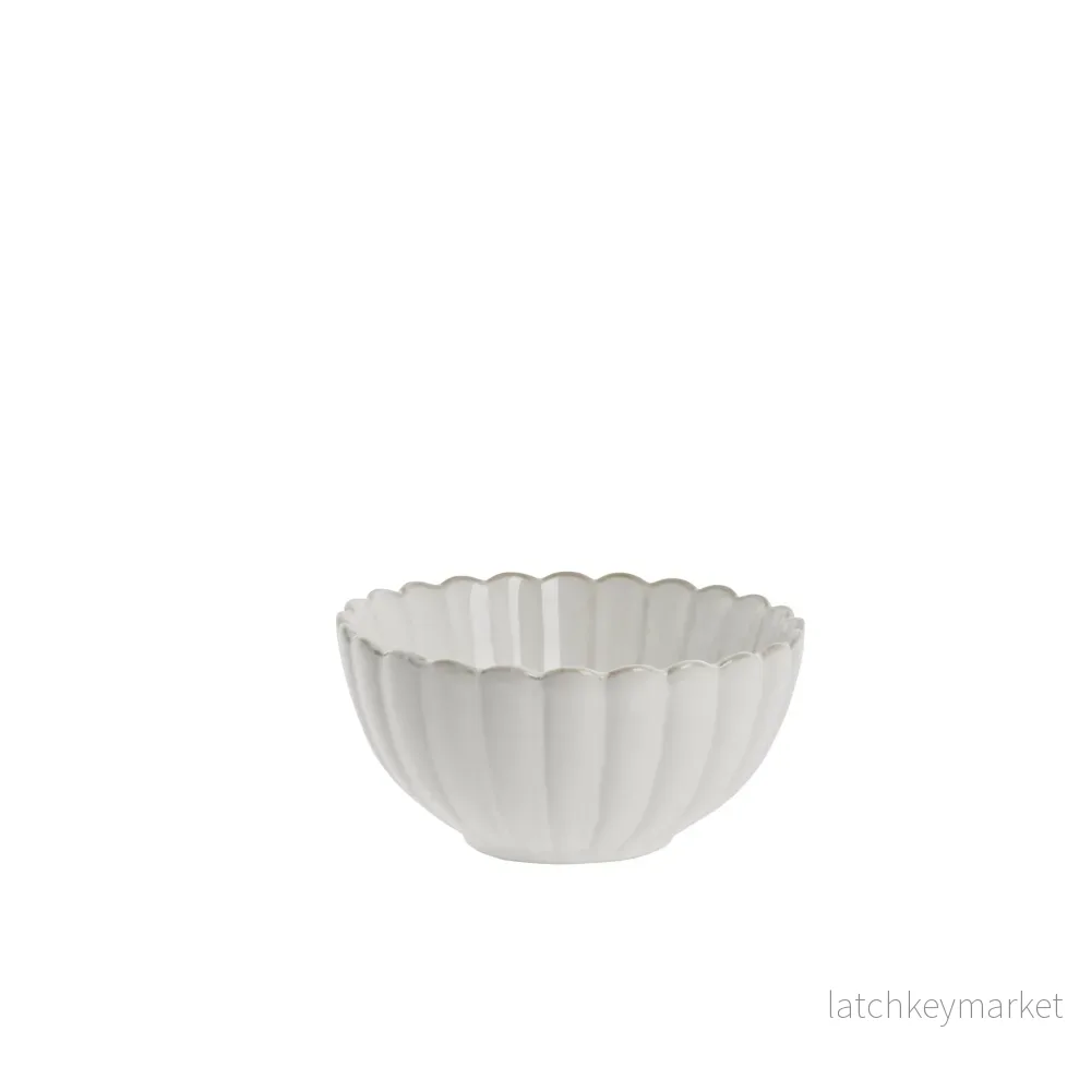 Camille skål H7,5 Ø15 cm. benvit