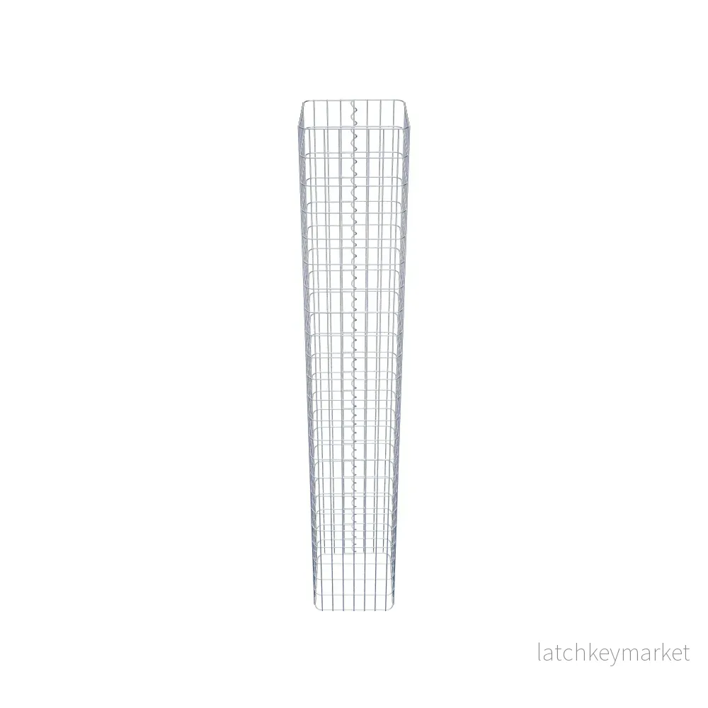 Gabionpelare vinkelrät 37 cm x 37 cm, 230 cm höjd, MW 5 cm x 10 cm - Bild 3