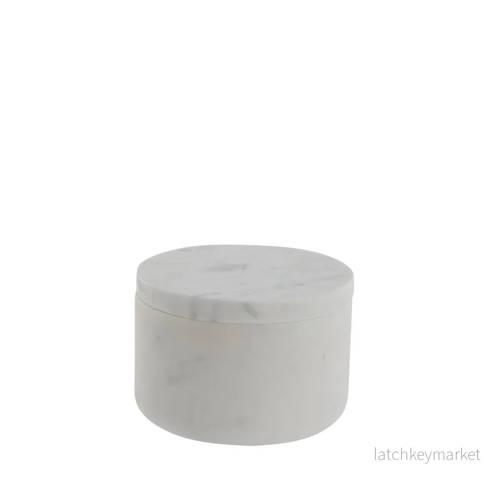 Ellia krukka H7,5 cm. vit marmor Ellia krukka H7,5 cm. vit marmor