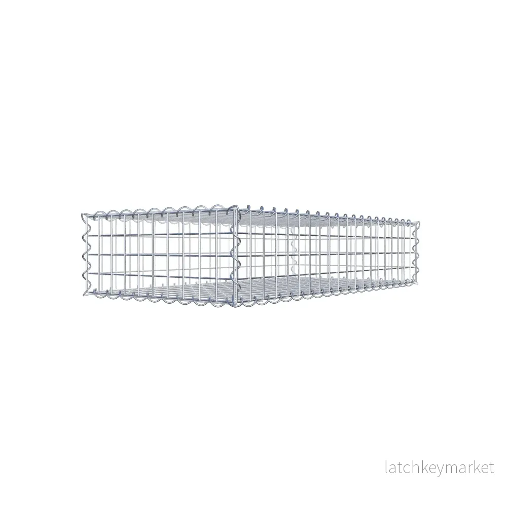 Gabion 100 cm x 20 cm x 50 cm (L x H x D), maskstorlek 5 cm x 5 cm, spiral Gabion 100 cm x 20 cm x 50 cm (L x H x D), maskstorlek 5 cm x 5 cm, spiral