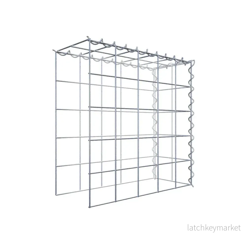 Extra gabion typ 4 50 cm x 50 cm x 20 cm (L x H x D), maskstorlek 10 cm x 10 cm, spiral Extra gabion typ 4 50 cm x 50 cm x 20 cm (L x H x D), maskstorlek 10 cm x 10 cm, spiral