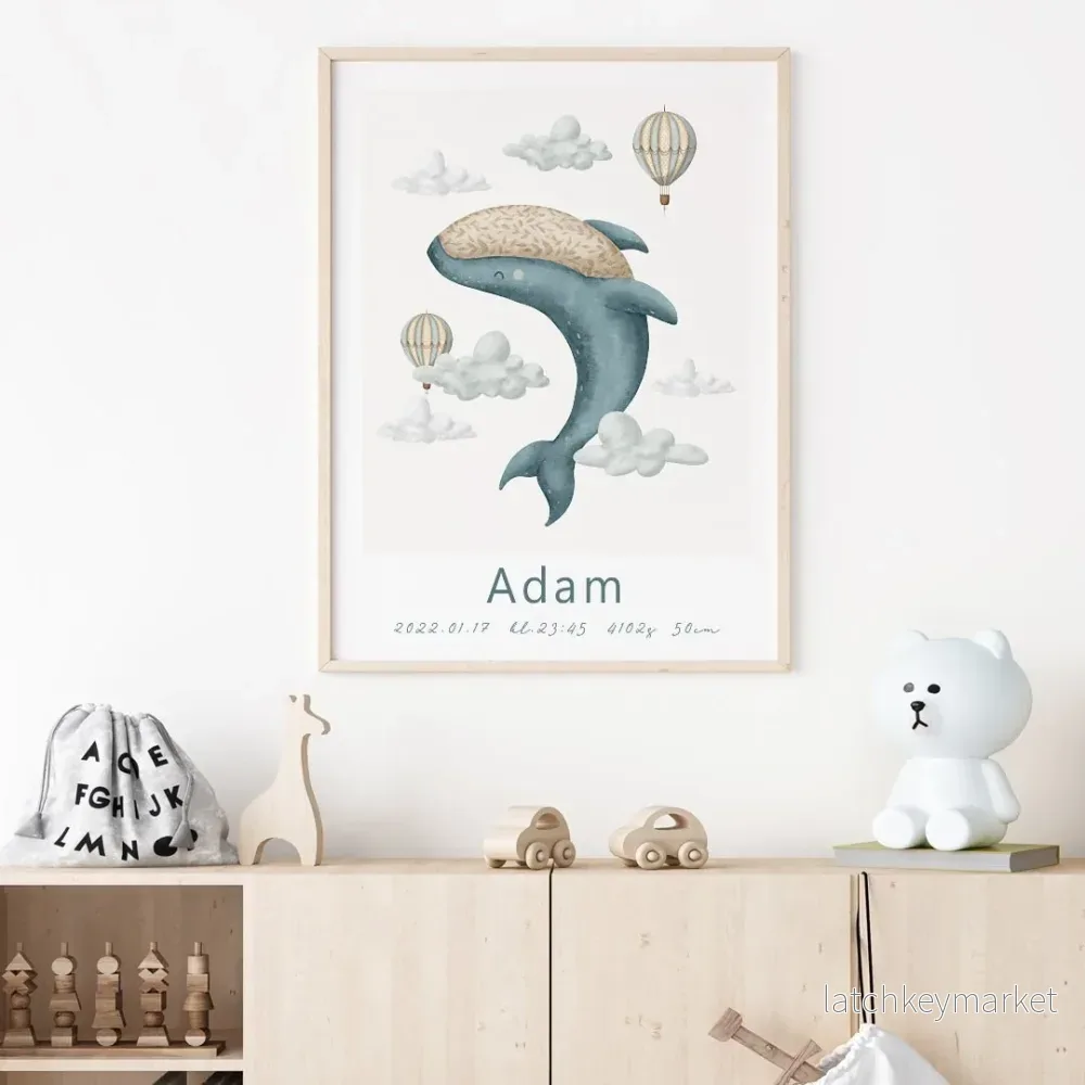 Namntavla Whale - Bild 2