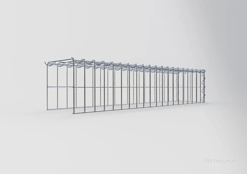 Extra gabion typ 4 100 cm x 20 cm x 20 cm (L x H x D), maskstorlek 5 cm x 10 cm, spiral - Bild 2