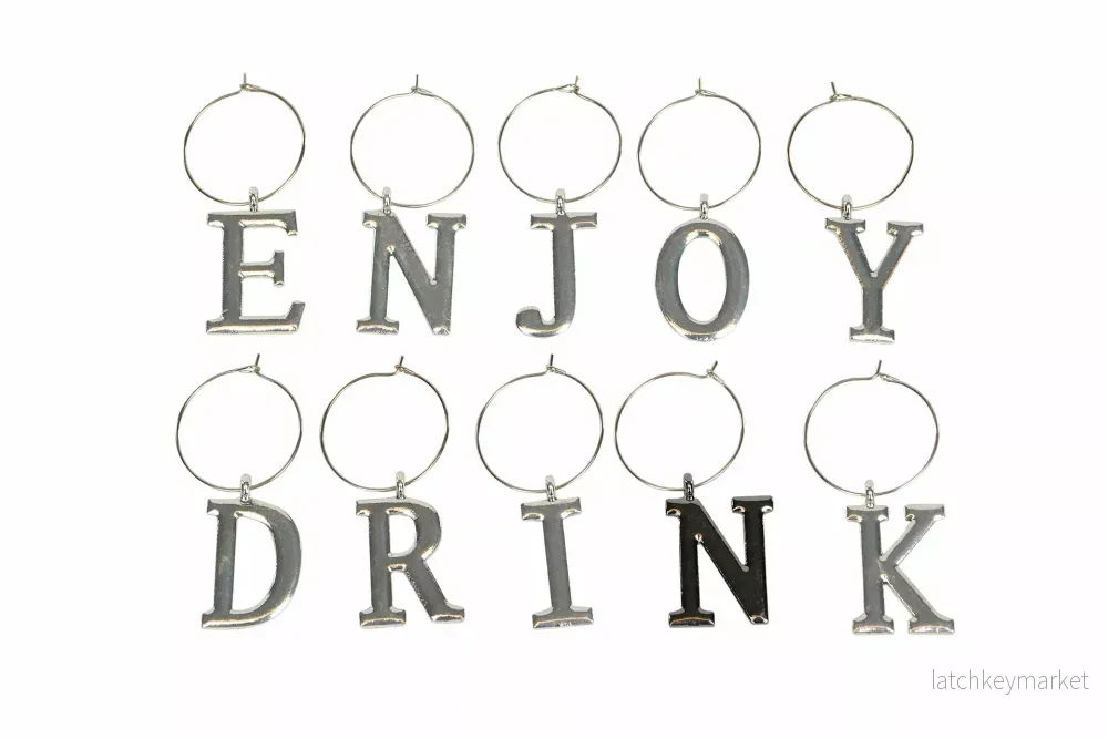Vinställ Vinglas Koppmarkör Enjoy Silver 2-3cm 10-pack REA Vinställ Vinglas Koppmarkör Enjoy Silver 2-3cm 10-pack REA