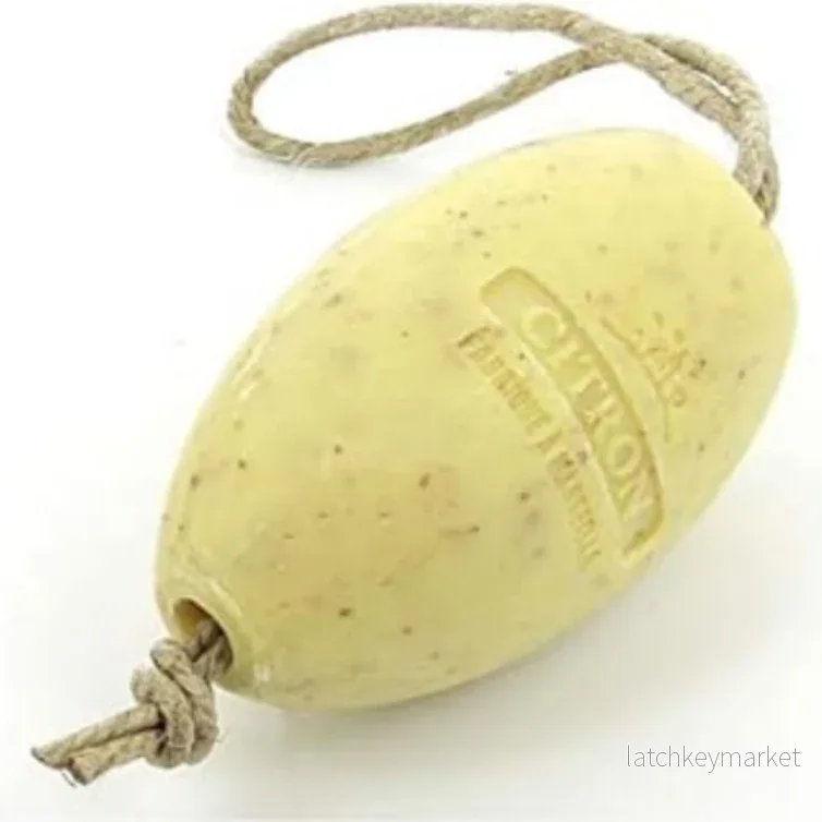 Savonnette Marseillaise Bar Soap Lemon Crush - soap on a rope