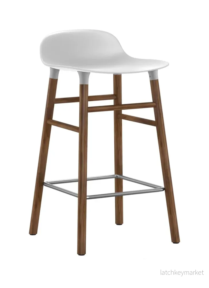 Form Barstool 65 cm Walnut/Steel
