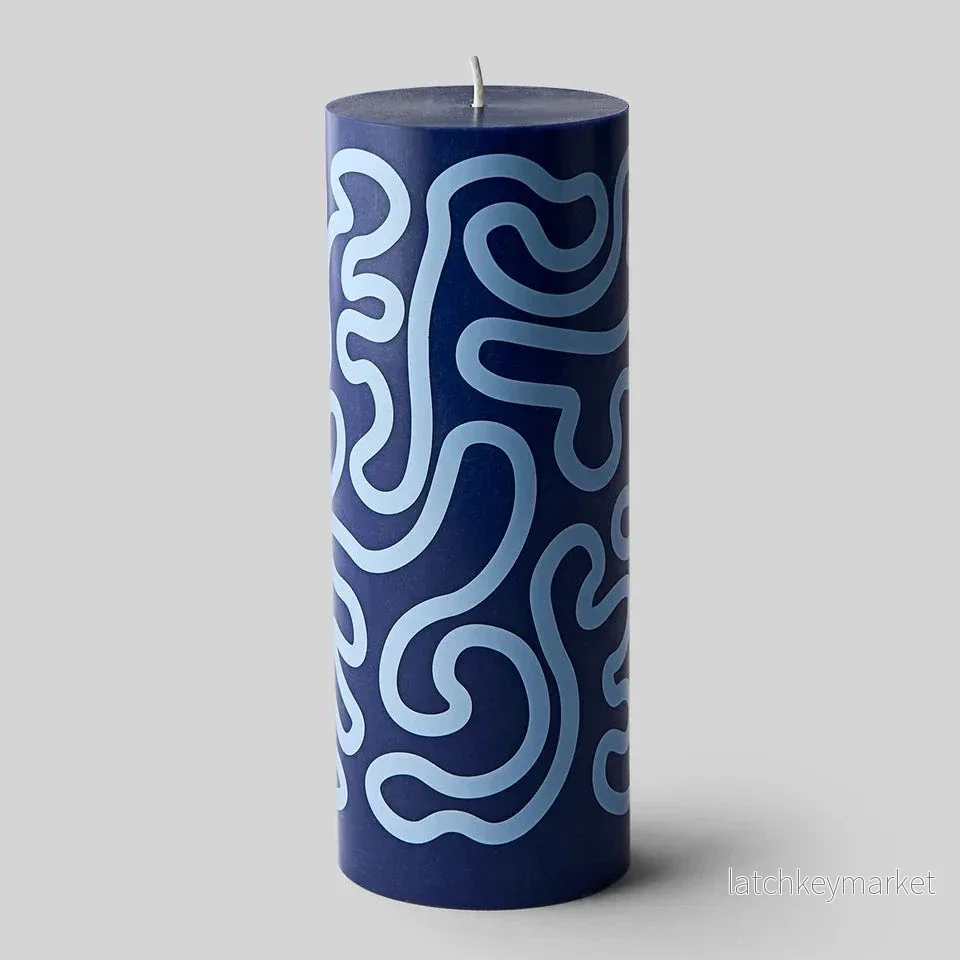 Pillar Candle Blue Pillar Candle Blue
