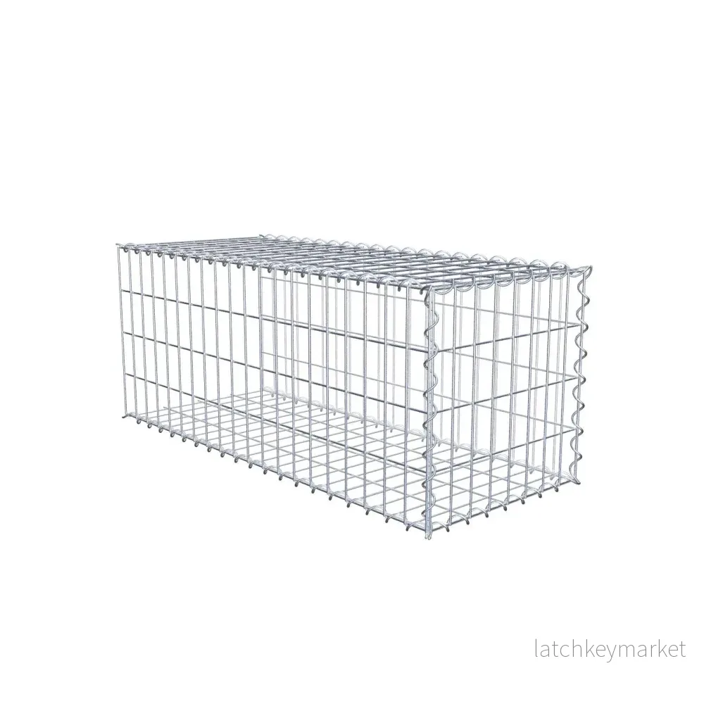Extra gabion typ 2 100 cm x 40 cm x 40 cm (L x H x D), maskstorlek 5 cm x 10 cm, spiral Extra gabion typ 2 100 cm x 40 cm x 40 cm (L x H x D), maskstorlek 5 cm x 10 cm, spiral