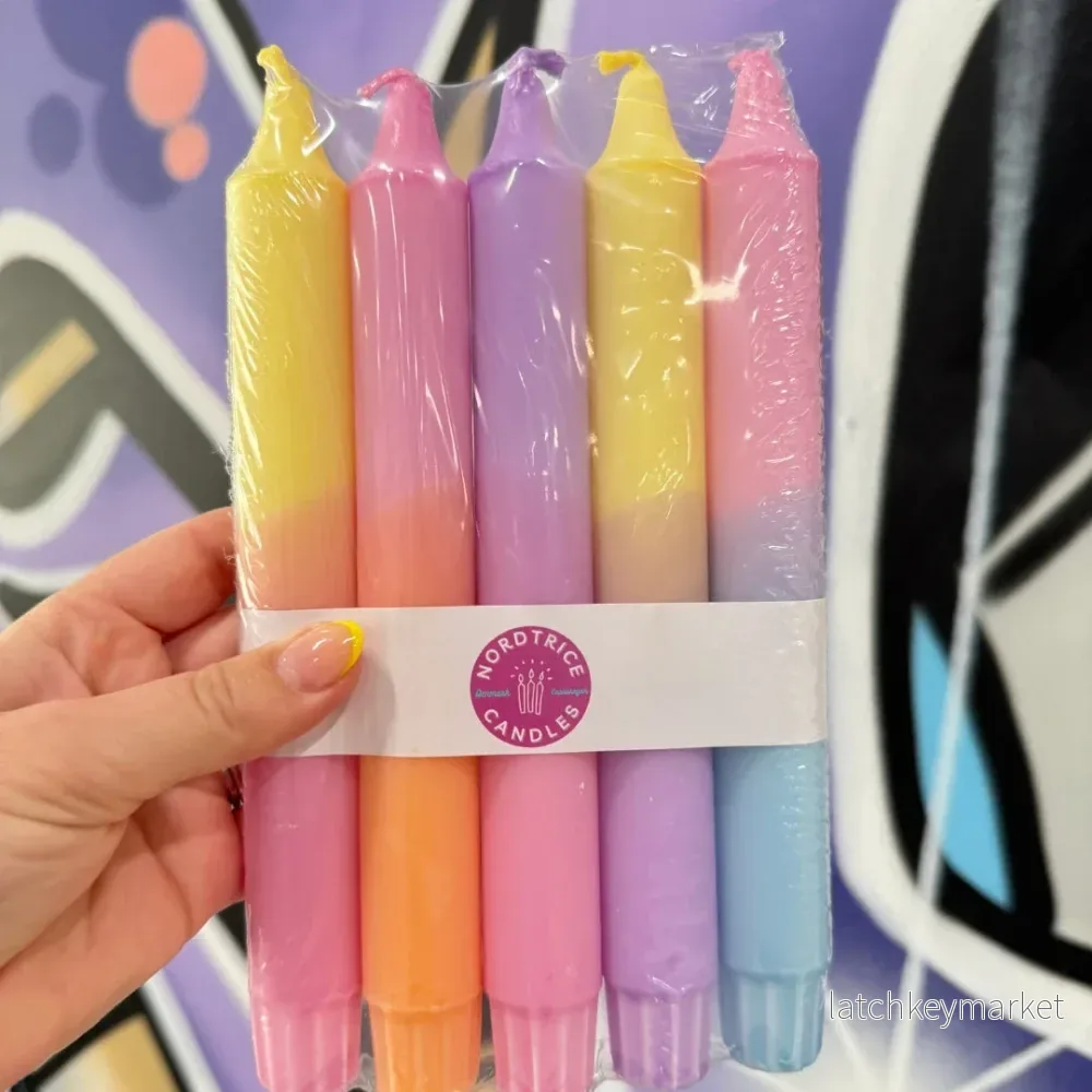 Candles Pastel Party Mix 5-p - Bild 2