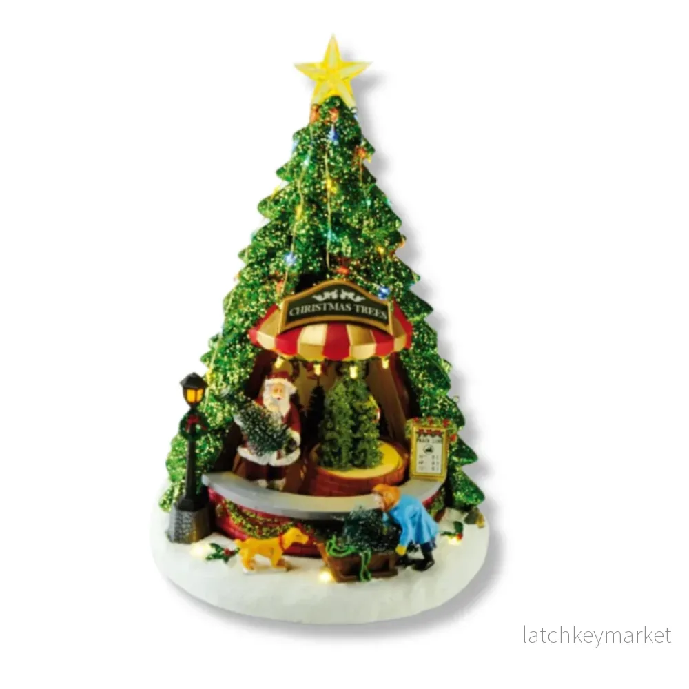 Spelande Julgransförsäljning Spelande Julgransförsäljning