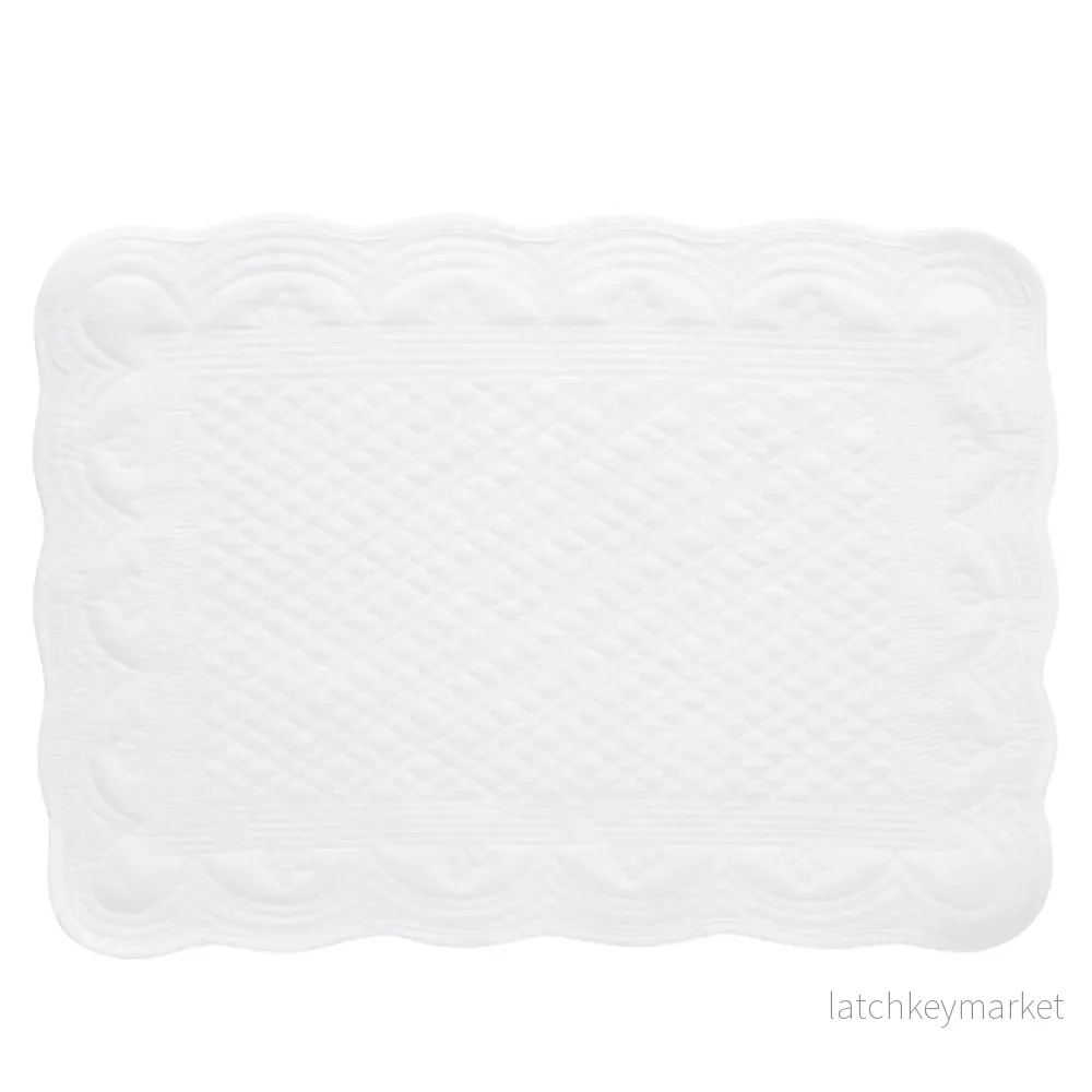 Estrid underlägg 48,5×33,5 cm. vit Estrid underlägg 48,5×33,5 cm. vit